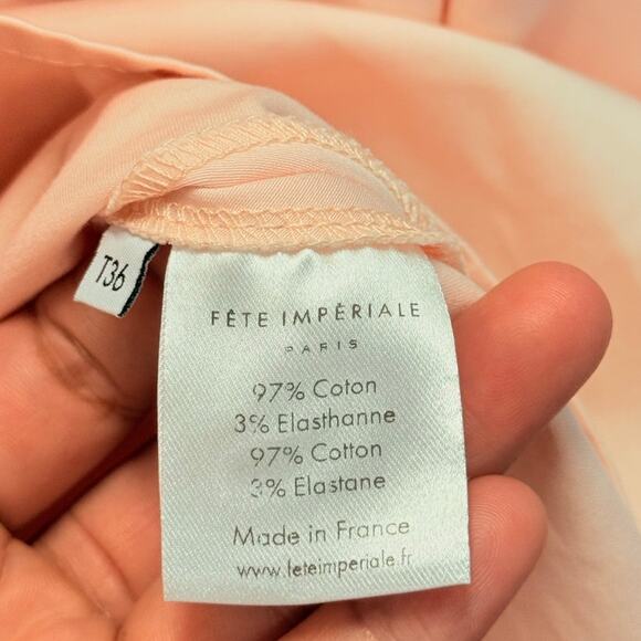 Fete Imperiale Chloris Dress Pink Tuxedo Dress Event Met Gala Red Carpet US4 - Picture 9 of 9